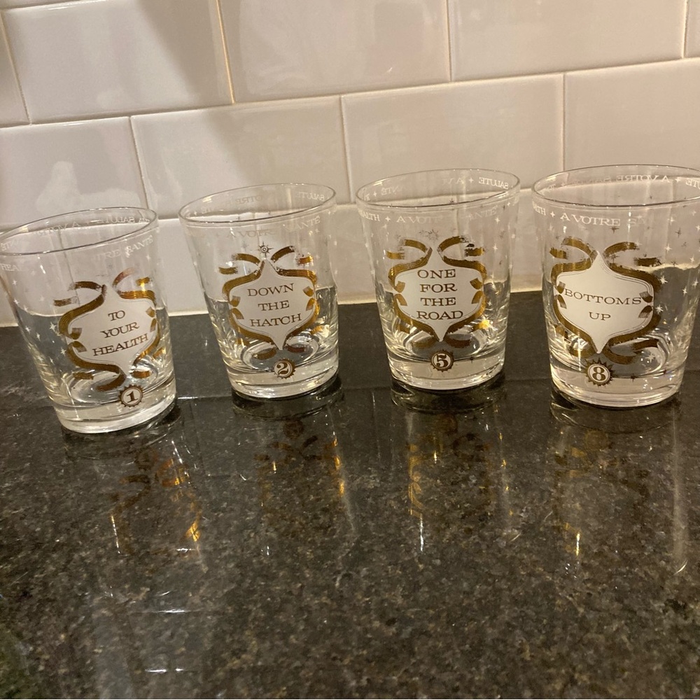 Mid Century Modern Funny Rocks Glasses